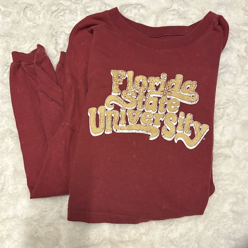 ZooZatz Oversized long sleeve florida state university top FSU